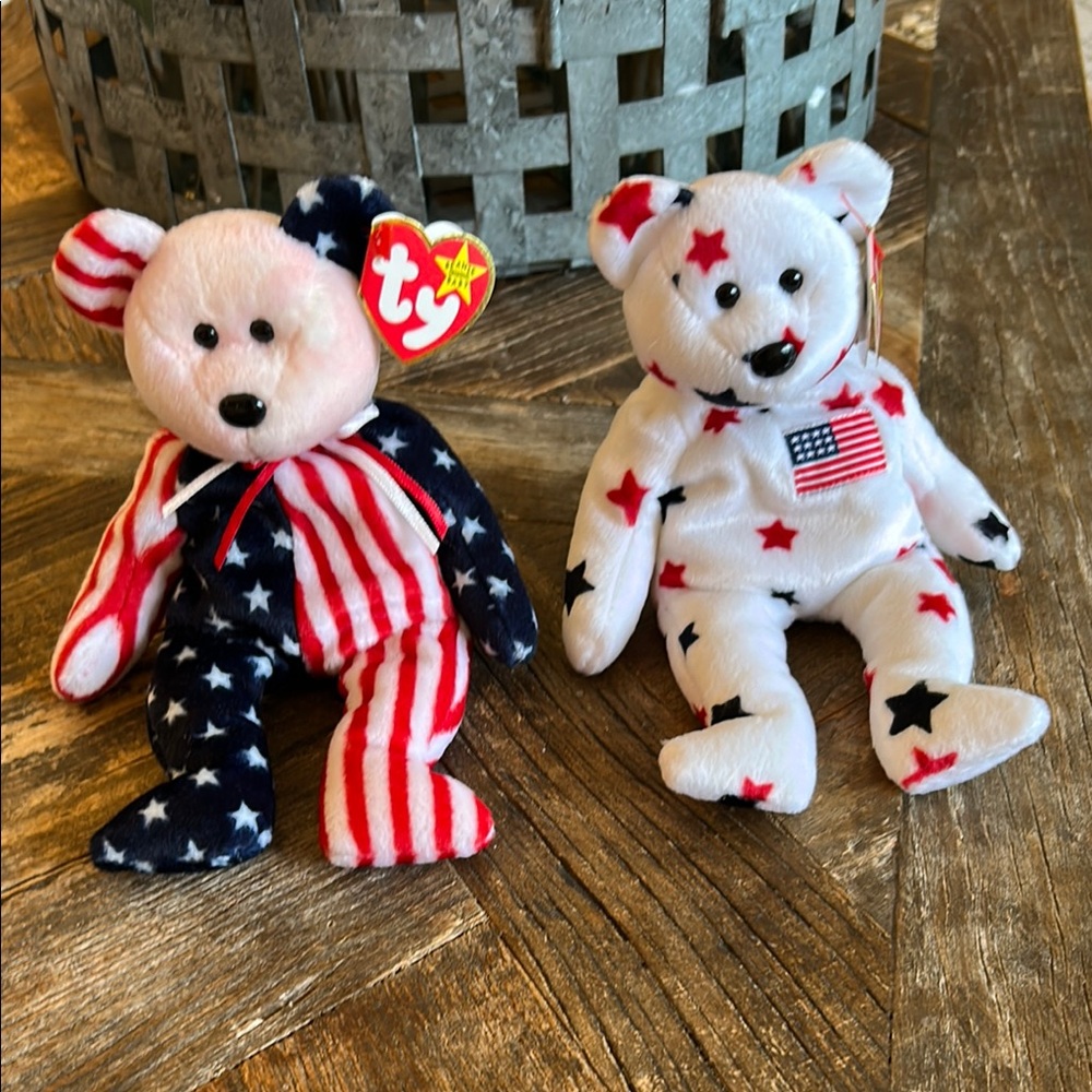 Ty Beanie Babies Patriotic Bears